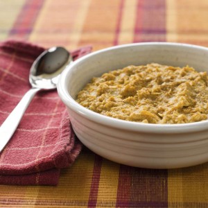 Ginger-pumpkin oatmeal